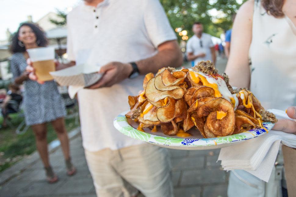Goetta nachos at a street festival (photo: CincinnatiUSA.com)