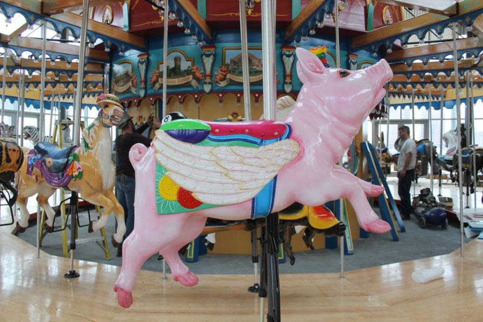 Carol Ann's Carousel Flying Pig