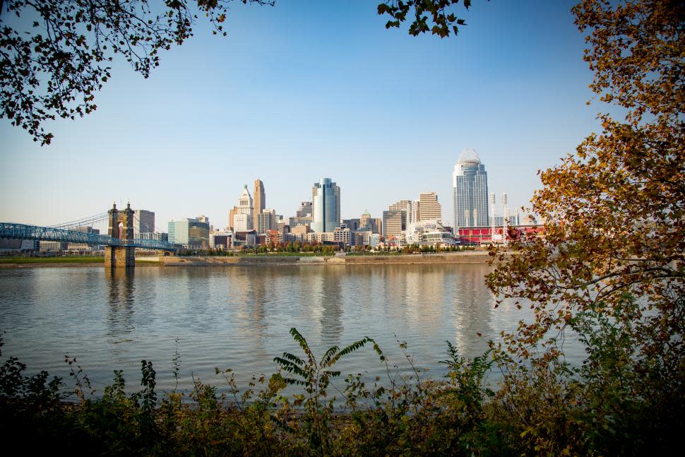 View of Ohio River and Cincinnati skyline (photo: CincinnatiUSA.com)