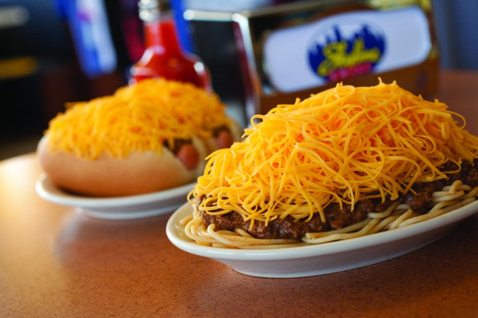 Skyline 3 Way with Coney (photo: Skyline Chili)