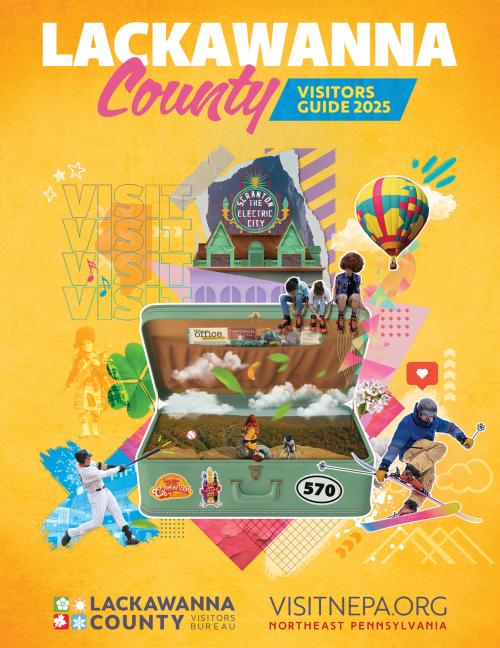 front cover of the 2025 Lackawanna County Visitors Guide