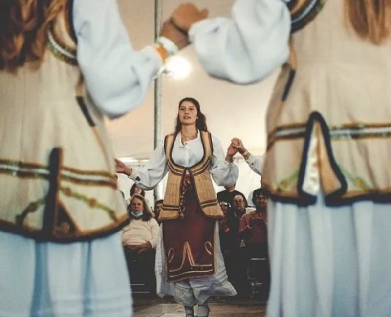 Dancers perform at the Albuquerque Grecian Festival