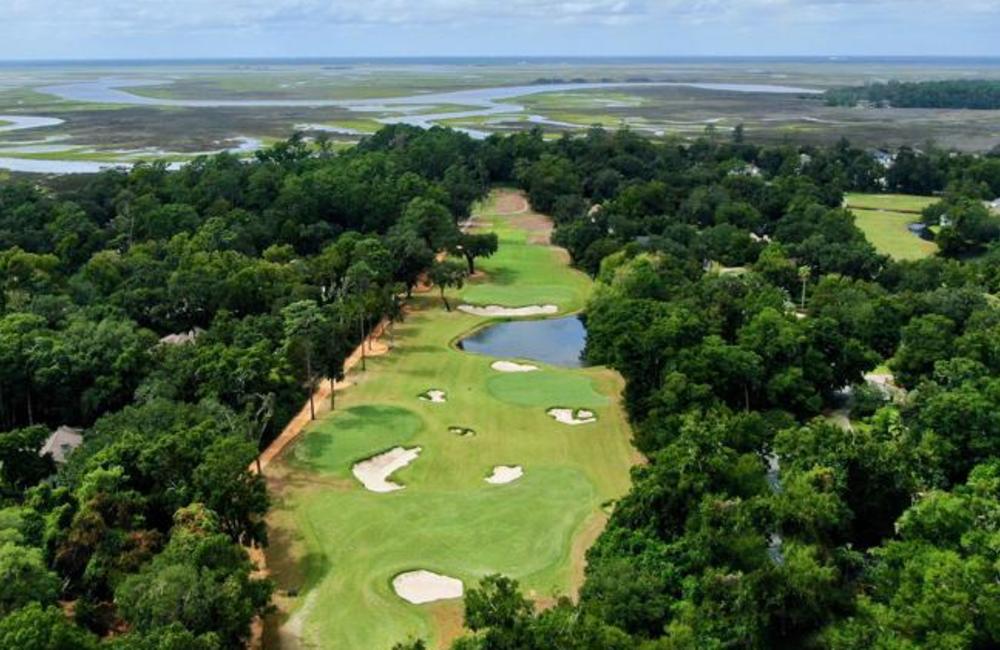 Overhead View Of Sea Palms Golf Club On St. Simons Island, GA