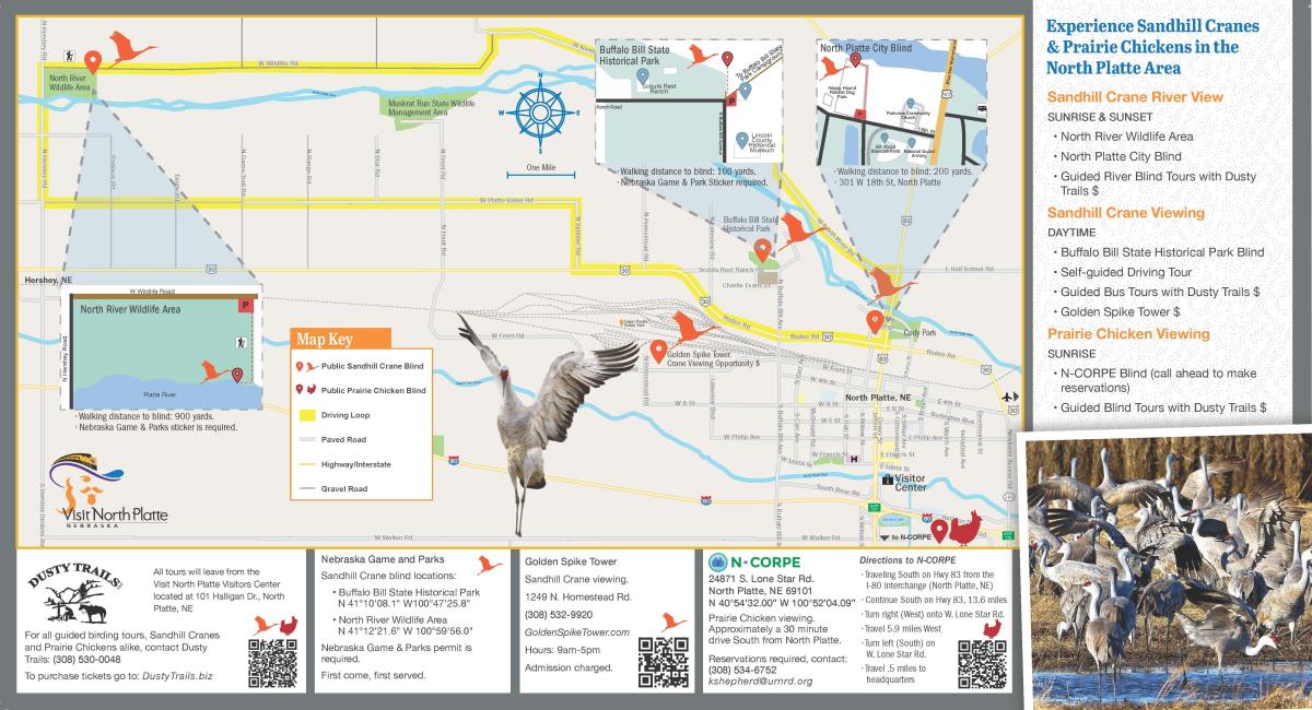 Sandhill Crane Driving Map