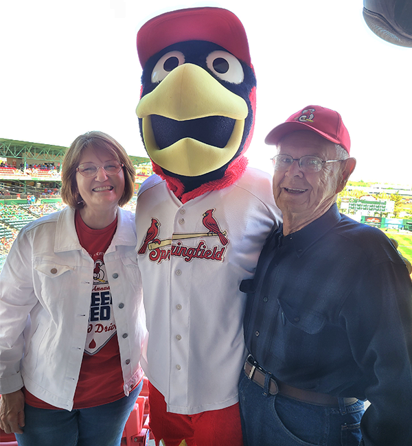 Volunteers at the Cardinals Game