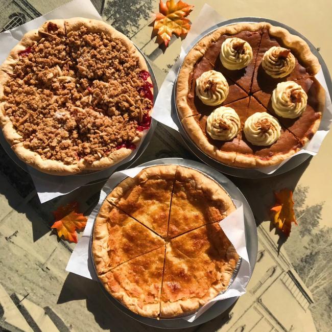 Pies from Peace Pie Company in Marquette, MI