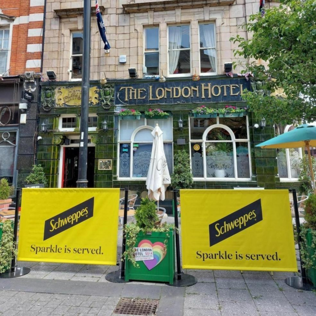 The London Hotel outside dining