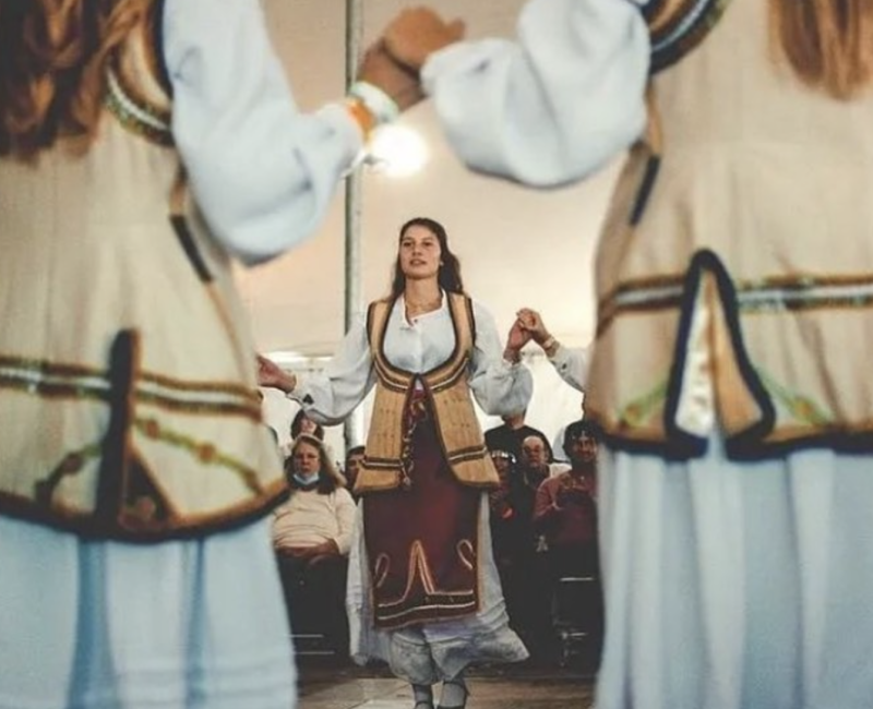 Dancers perform at the Albuquerque Grecian Festival