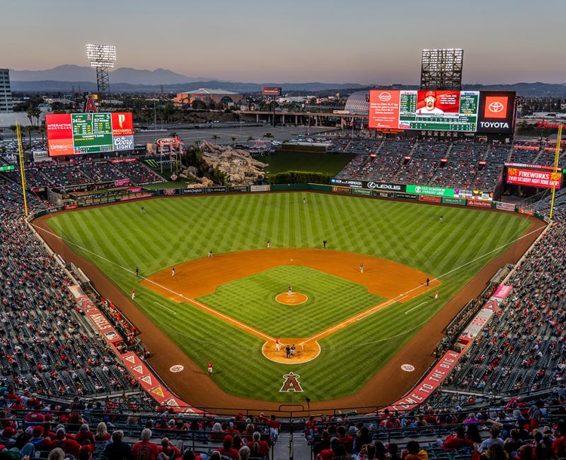 Mickey Mouse, at Angel Stadium, in Anaheim, CA  GO ANGELS !!!