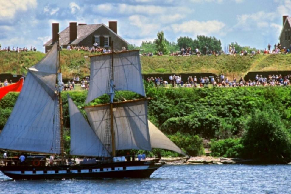 Fort Ontario during Harborfest in Oswego Fort Ontario during Harborfest in Oswego