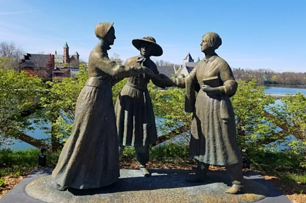When Anthony Met Stanton When Anthony Met Stanton statue. Photograph by Ethan LaCroix