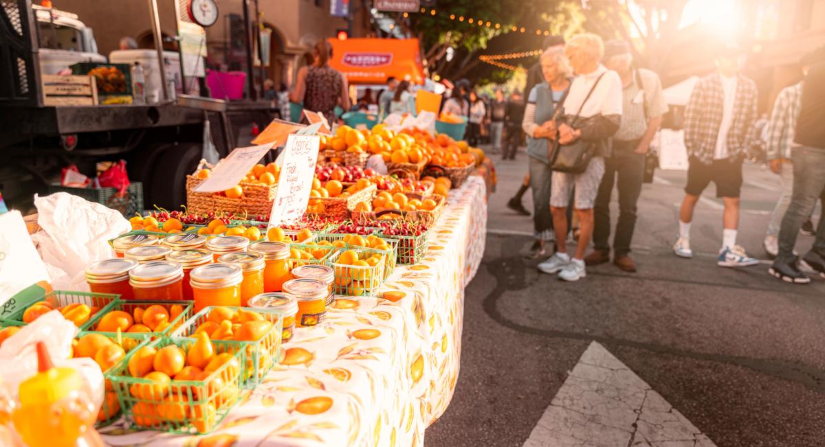 Downtown SLO Farmer's Market Stand