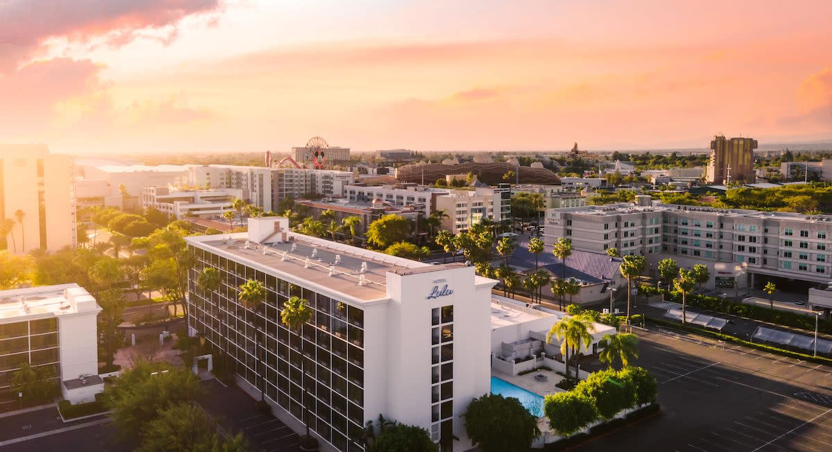 Disneyland skyline in anaheim ca