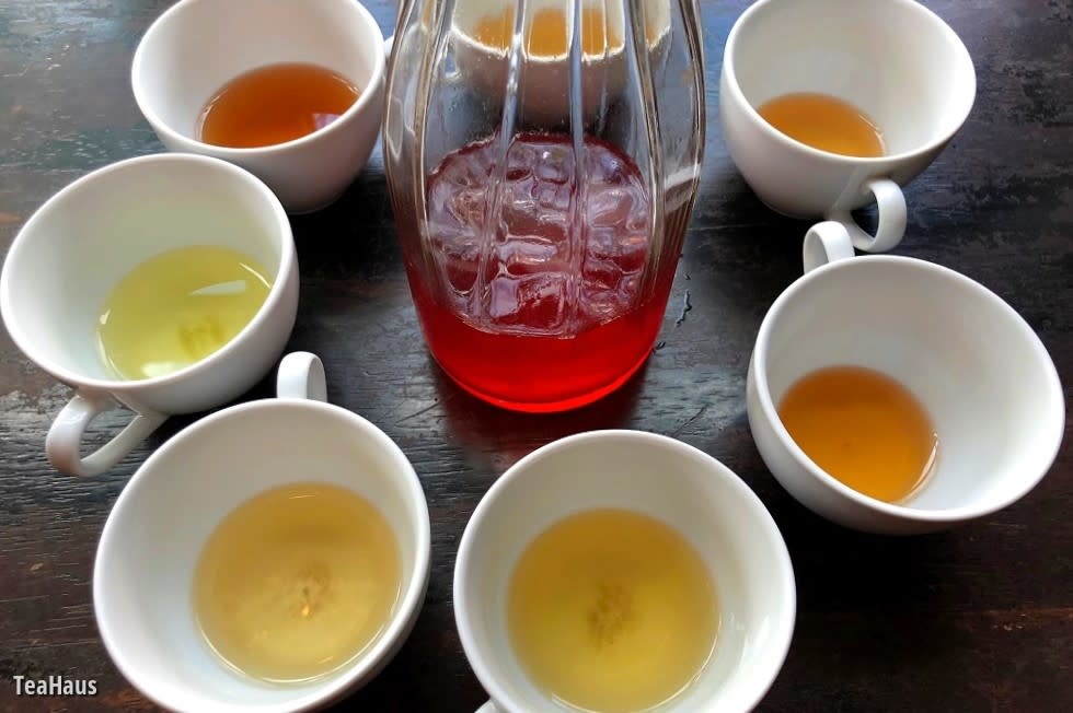 tea tasting at teahaus