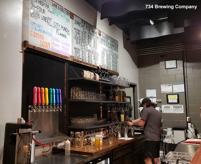 734 Brewing Company interior