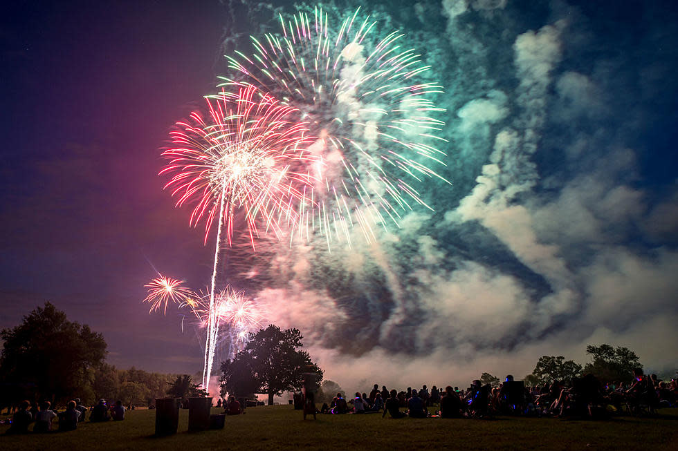 Fireworks show in Princeton