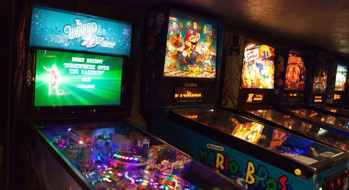 Pin ball machines found in Press Start in Rapid City