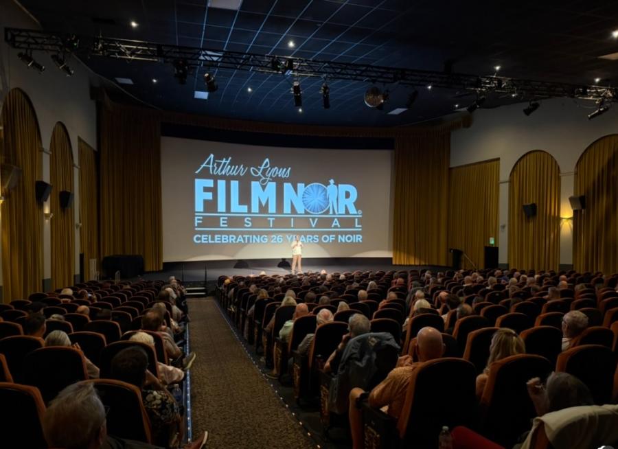 Audience at the Camalot Theater for the Arthur Lyons Film Noir Festival