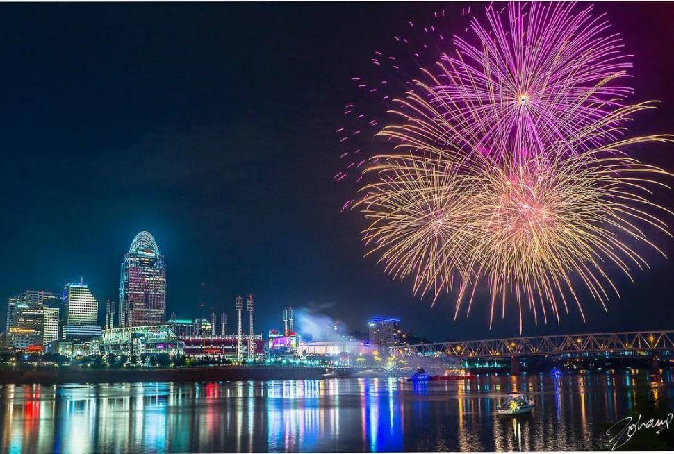 Fireworks Friday at Great American Ball Park (photo: @sohamparikh1)