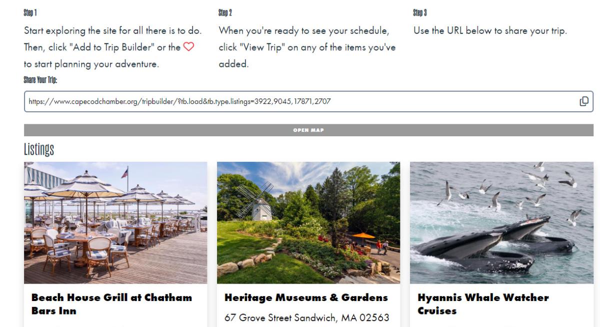 Trip Builder Instructions