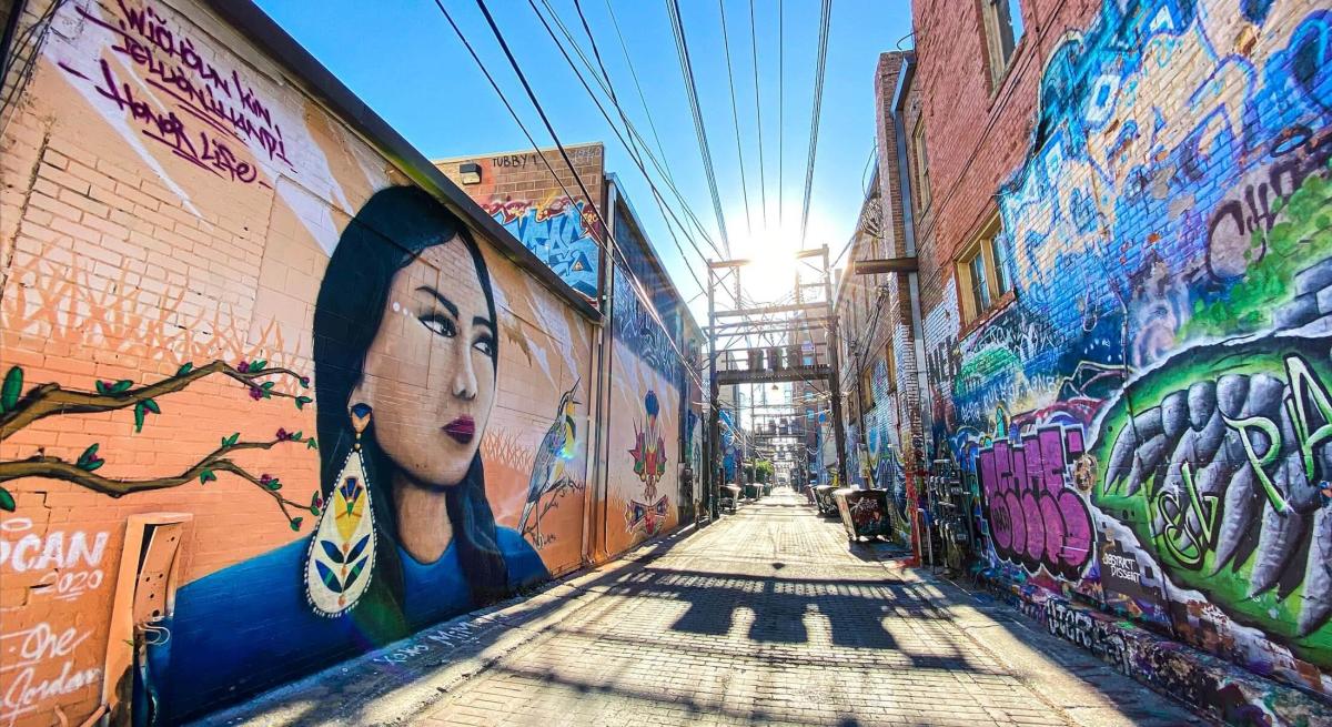Murals in Art Alley Downtown Rapid City