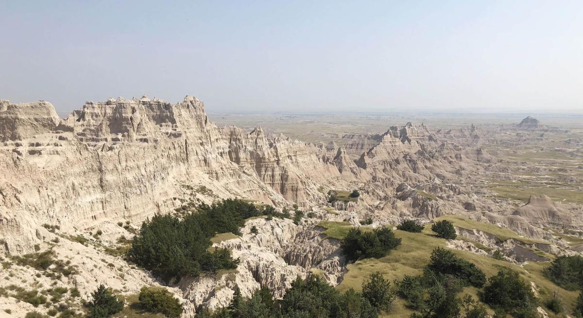 Badlands National Park scenic overlook on Notch Trail