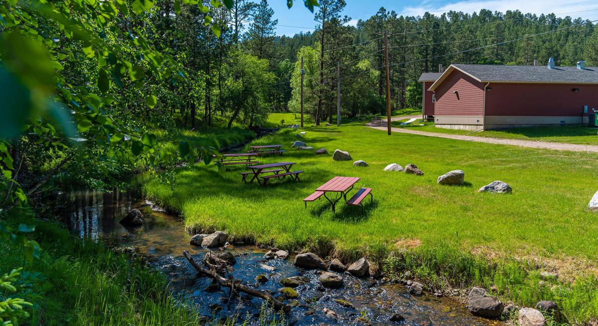 Black Hills Playhouse grounds and setting in Custer State Park