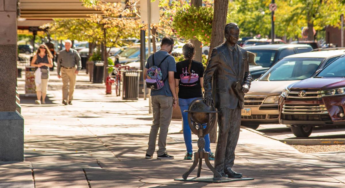 George Bush Sr. Statue in Downtown Rapid City, SD