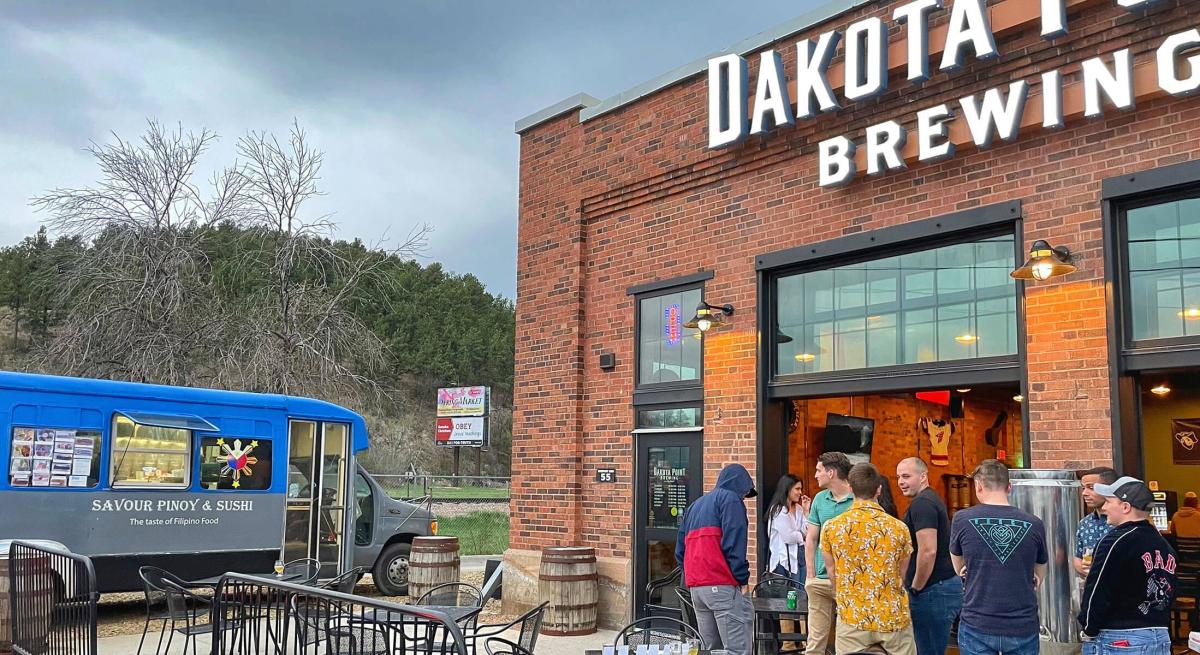 Food truck at local brewery Dakota Point in rapid city sd
