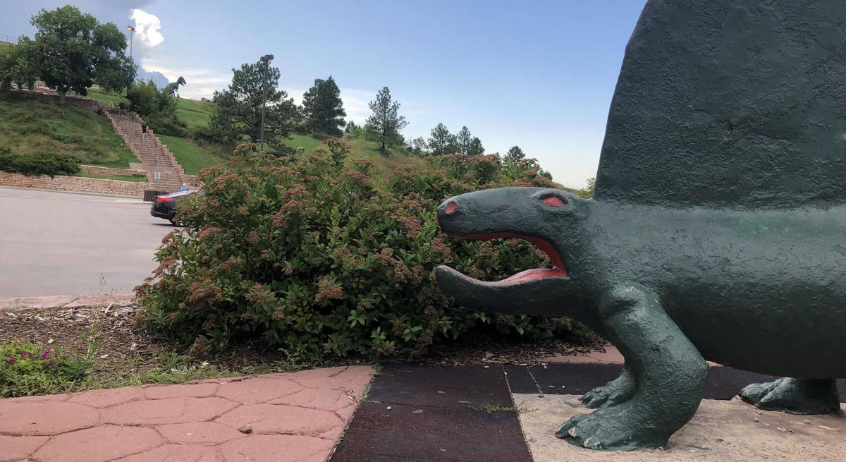 Dimetrodon Statue at Dinosaur Park in Rapid City, SD