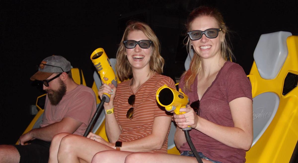 7D Gunslinger ride participants at Rush Mountain