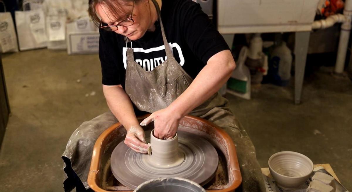 pottery wheel class offered at prouty pottery in rapid city south dakota