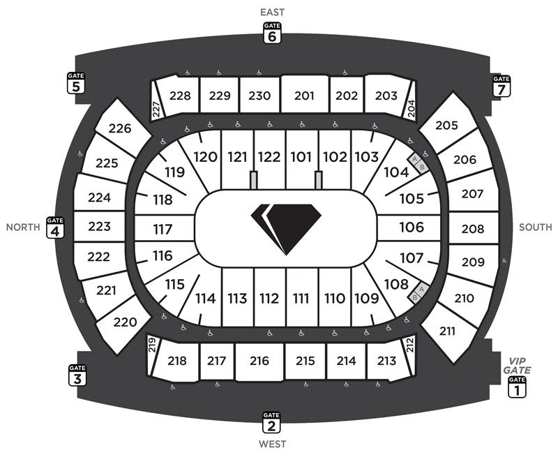 Seating Chart Sections Only