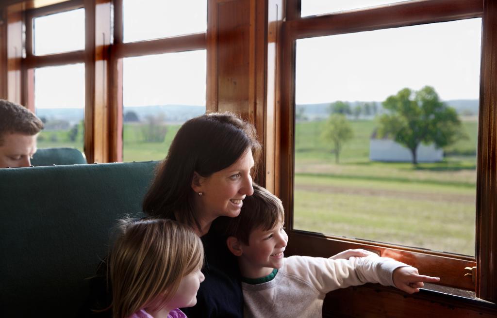 Steam through Lancaster County farmland