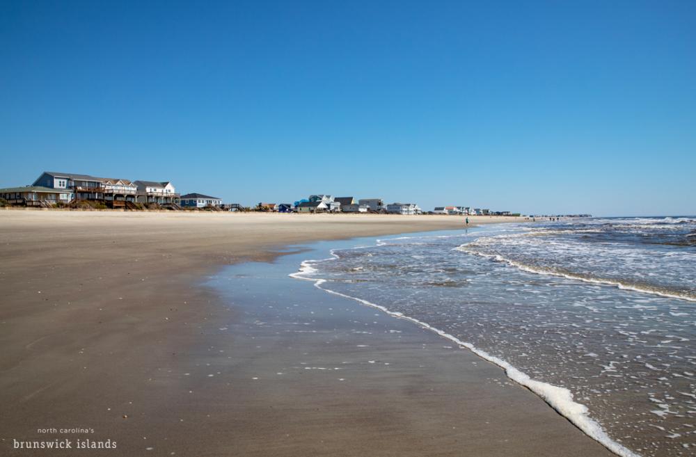 Beaches houses on Holden Beach, NC.