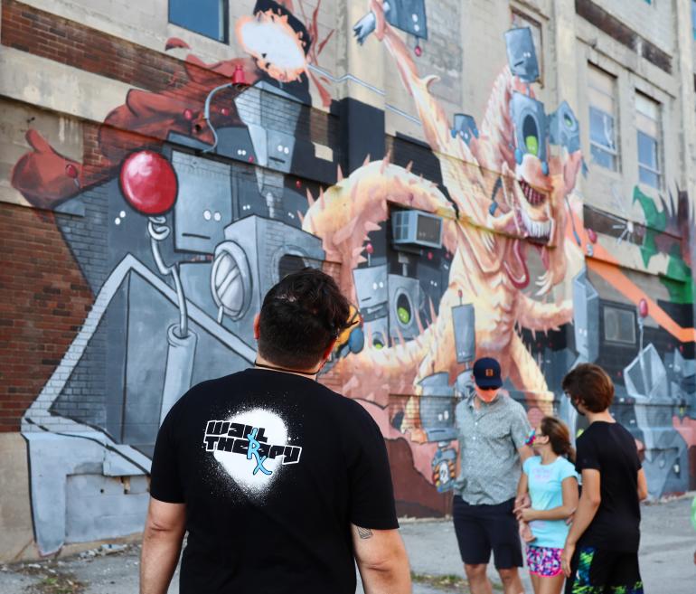 Murals at Fedder Industrial Park in Rochester, NY