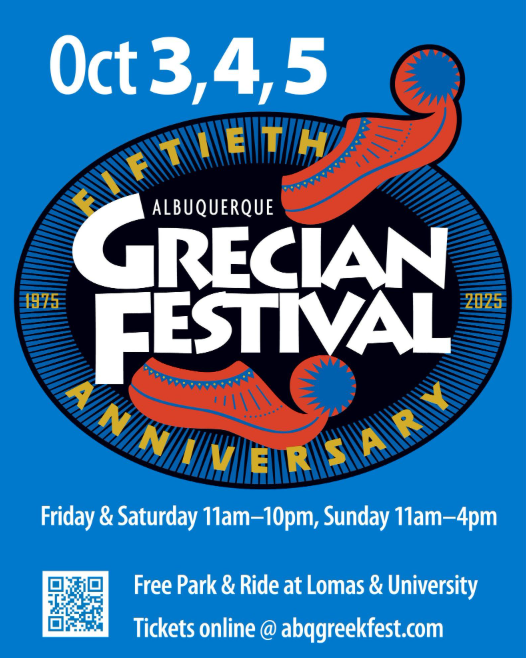 ABQ Grecian Festival 2025 Flyer