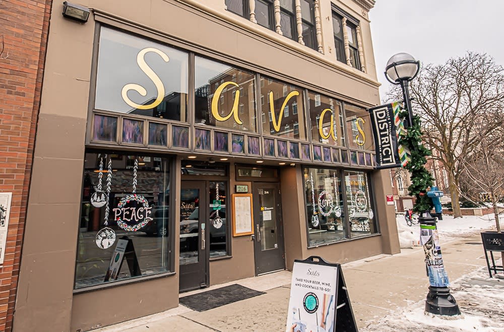 Sava's exterior storefront