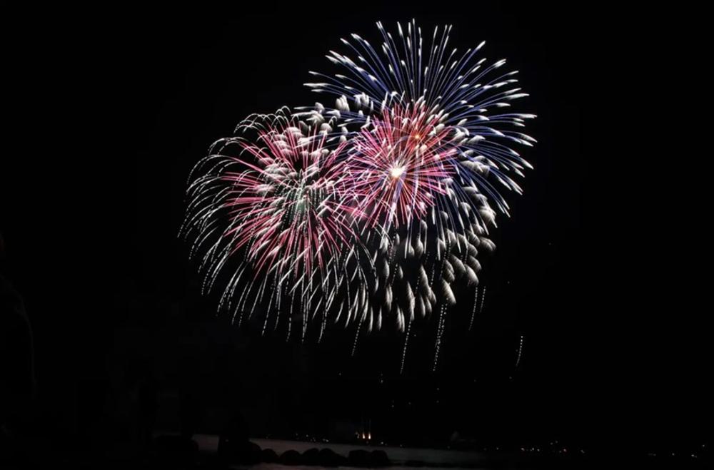 Fireworks in the sky