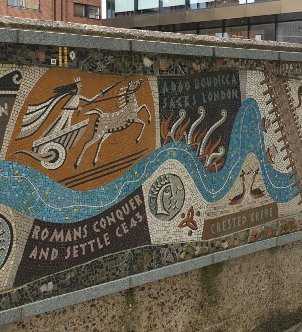 Roman Mural - North Bank