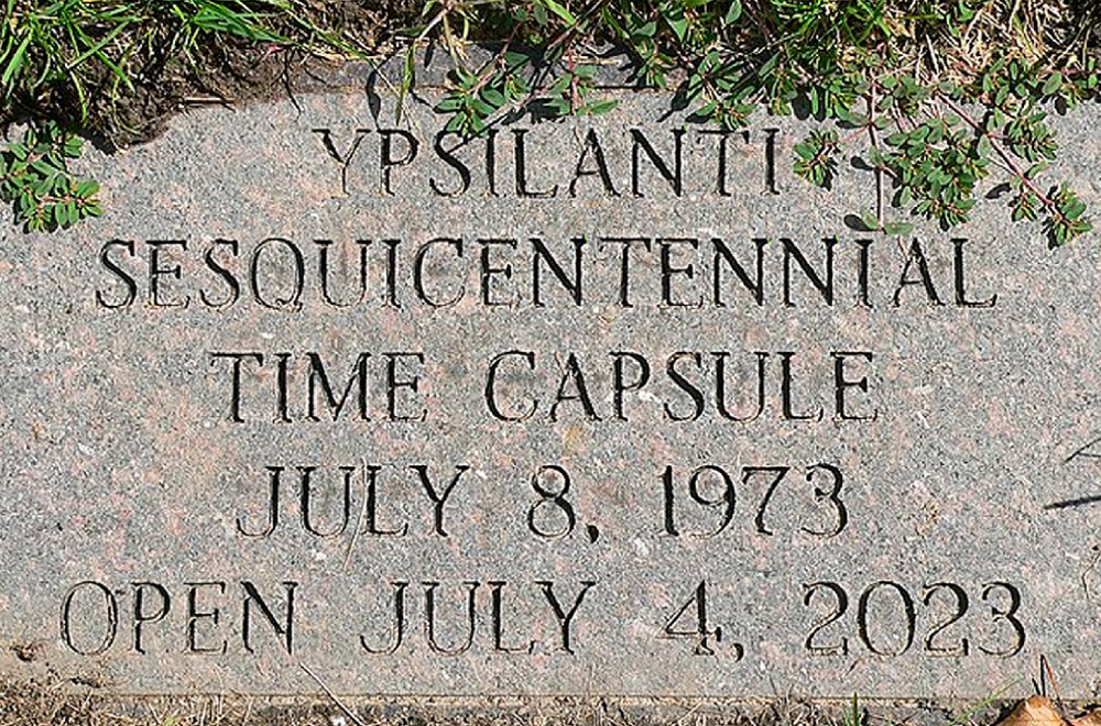 Ypsilanti Sesquicentennial time capsule opening