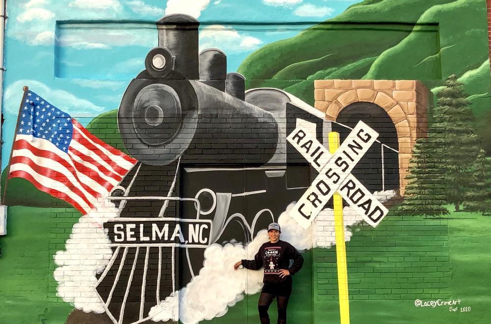 Selma Mural of a Train