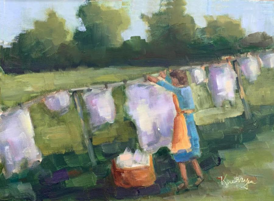 Kathryn Price Wash Woman Rooted Folk Art