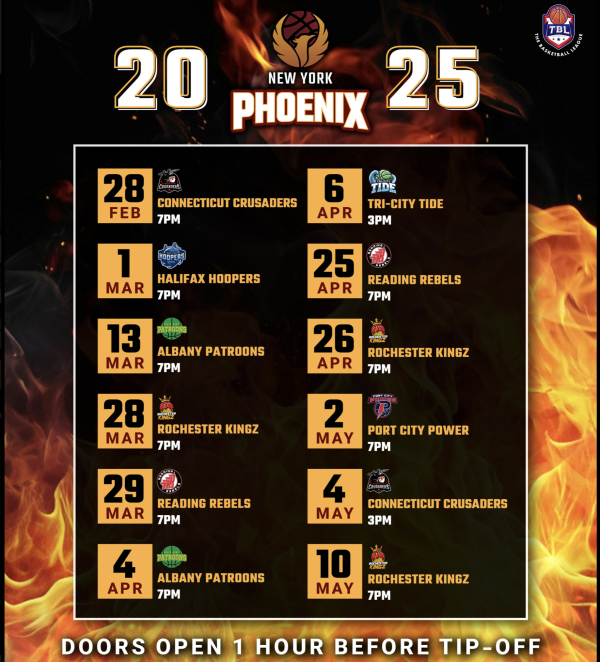 2025 Phoenix Schedule
