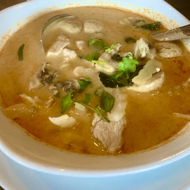 Tom Ka Gai at Zabb Thai