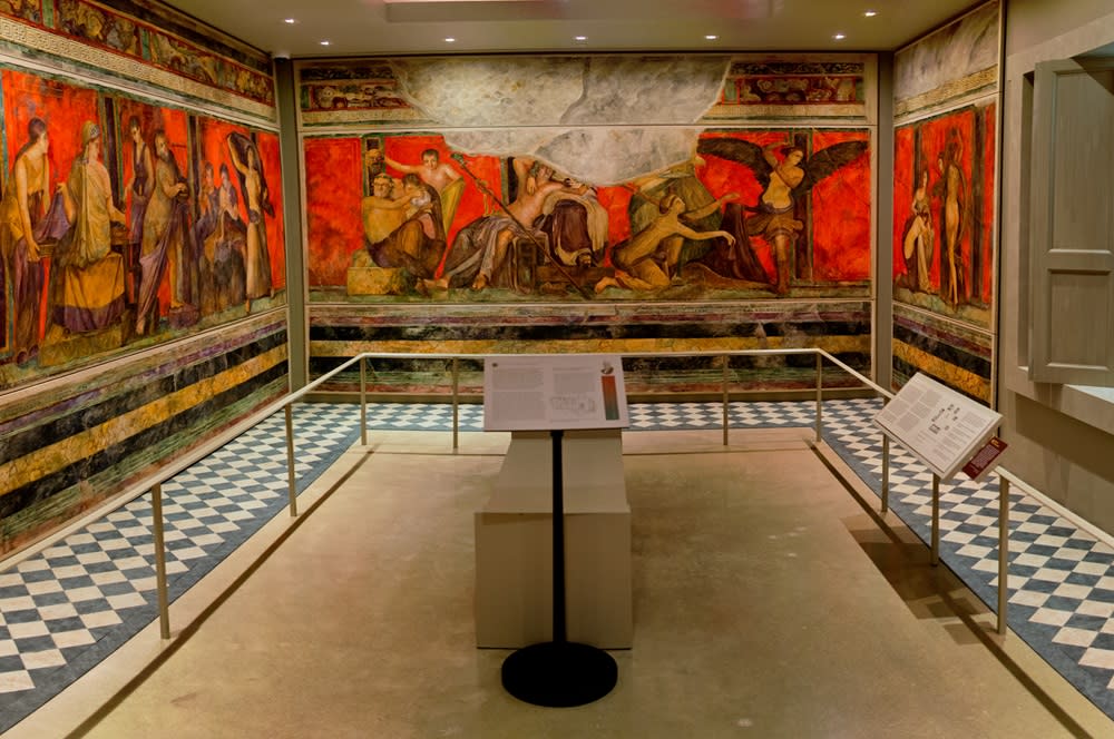 inside Kelsey museum of archealogy