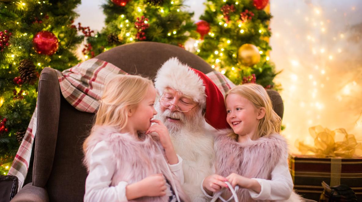 Kids on Santa's Lap at City Creek Center