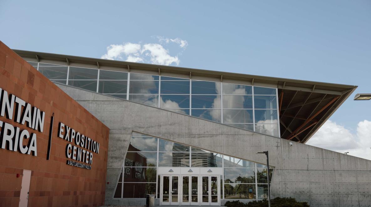 View of the Mountain America Expo Center North Entrance