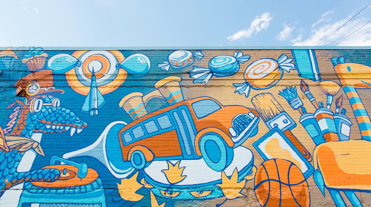 Magic School Bus Mural