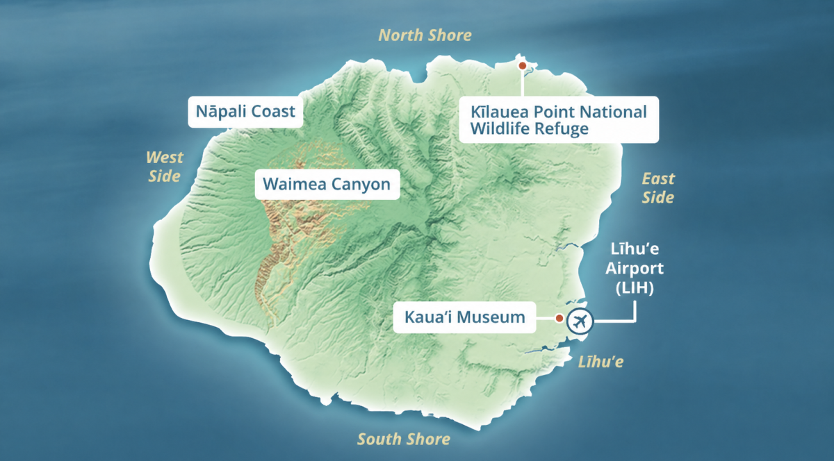 Kauaʻi map